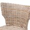 Bali & Pari Enver Modern Bohemian Grey Kubu Rattan and Mahogany Wood Counter Stool 245-13716-ZORO - alternate 6